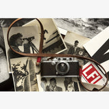 Tokyo #103  - Tracolla per fotocamera in pelle tanned e rossa