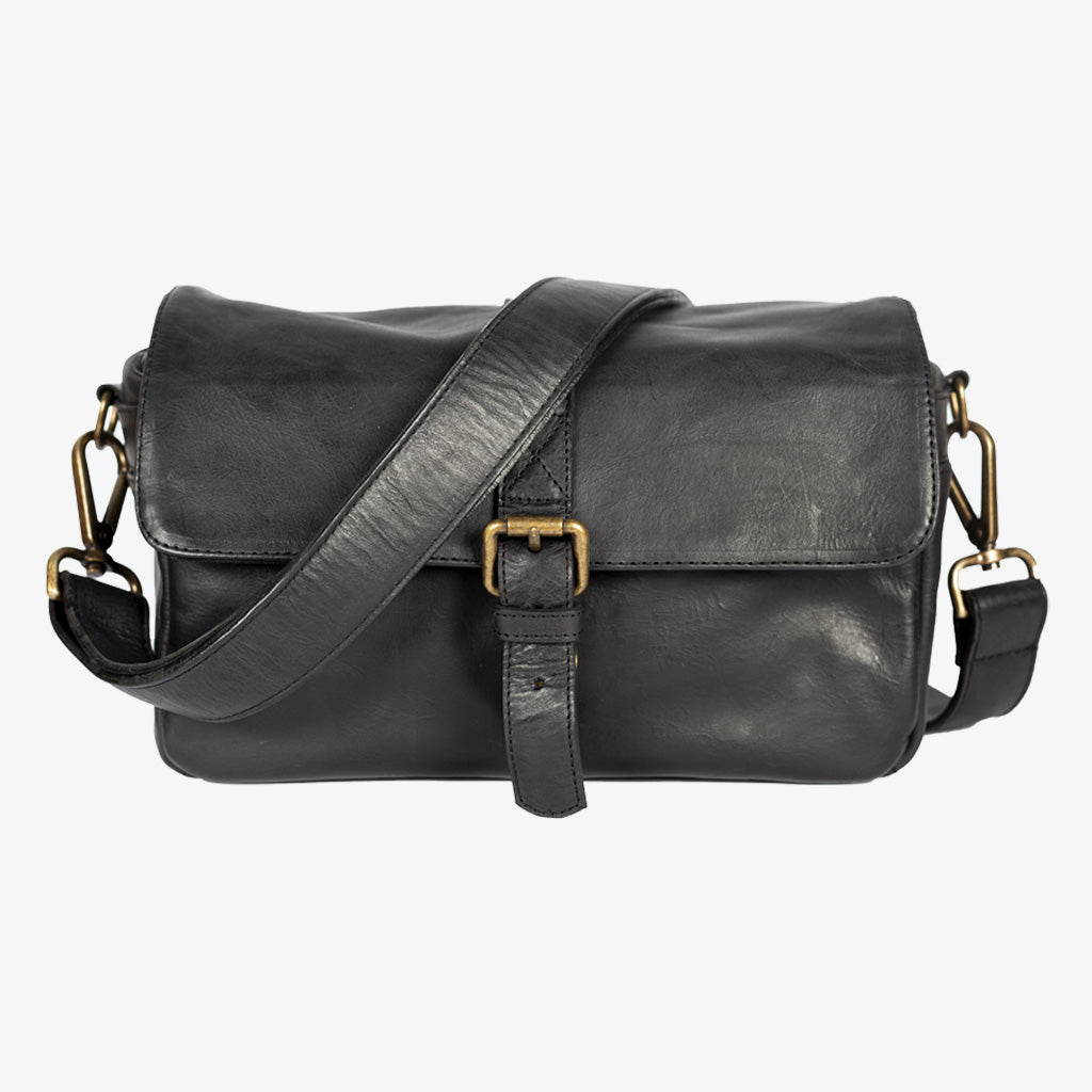 Bronkey Paris Black Leather Camera Bag