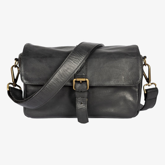 Bronkey Paris Black Leather Camera Bag