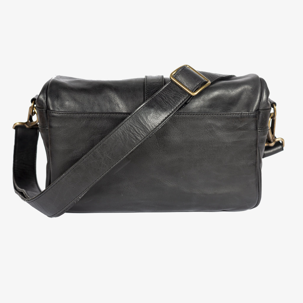 Bronkey Paris Black Leather Camera Bag
