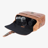 Bronkey París tanned Leather Camera Bag