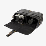 Bronkey Paris Black Leather Camera Bag