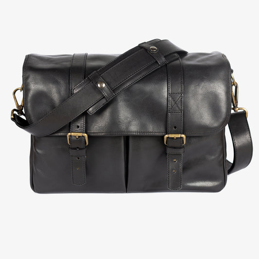 Bronkey Roma Black Leather Camera Bag