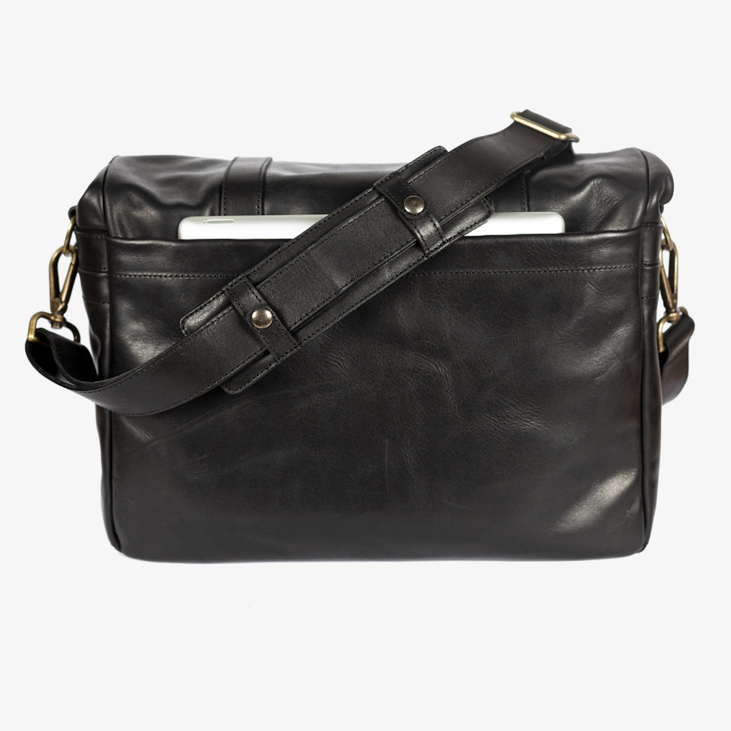 Bronkey Roma Black Leather Camera Bag