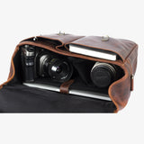 Bronkey Roma Cognac Leather Camera Bag